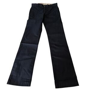 New Gap kids boys pants uniform straight leg true navy blue 16 slim adj waist